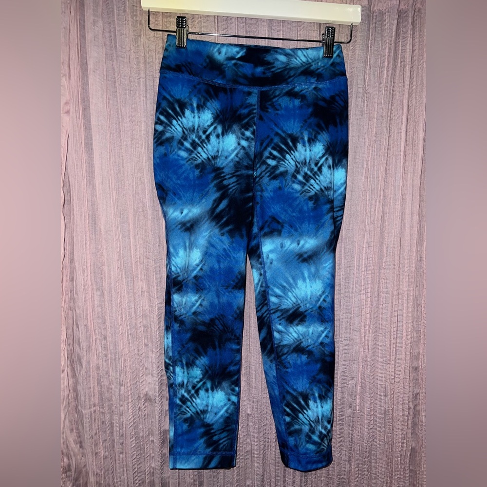 Kirkland Signature Blue Tie-Dye Leggings
